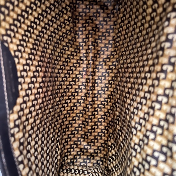 Vintage Gucci Brown Clutch Bag with Green and Red Stripe - Picture 9 of 10